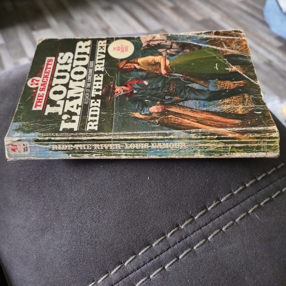 Louis L’Amour Ride The River 1983 Vintage Paperback The Sacketts #17 - Picture 8 of 10